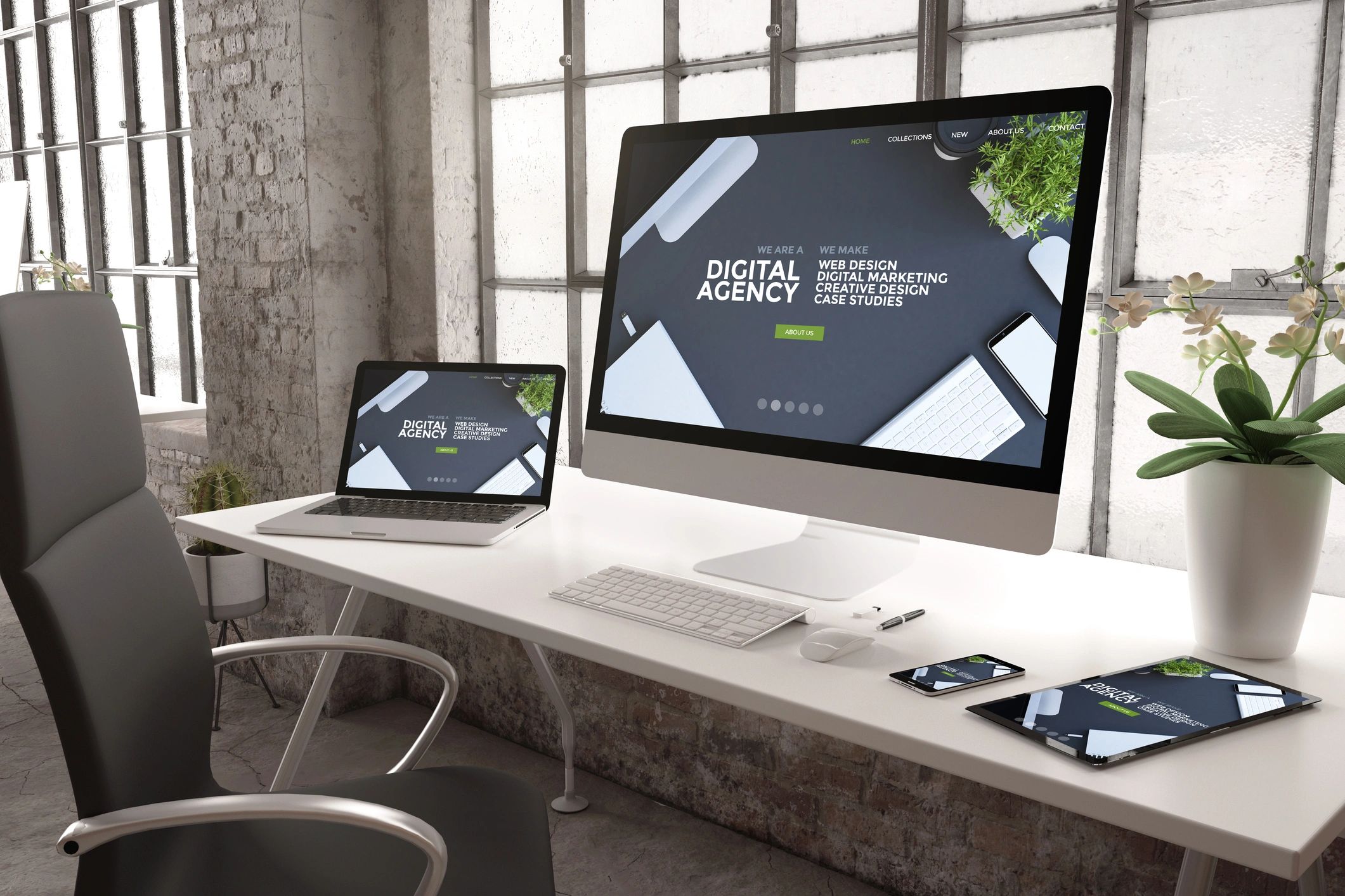 Creative professionals working on branding project